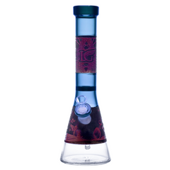 14" 5mm Legendary 3-Tone Lava Splash Beaker Bong