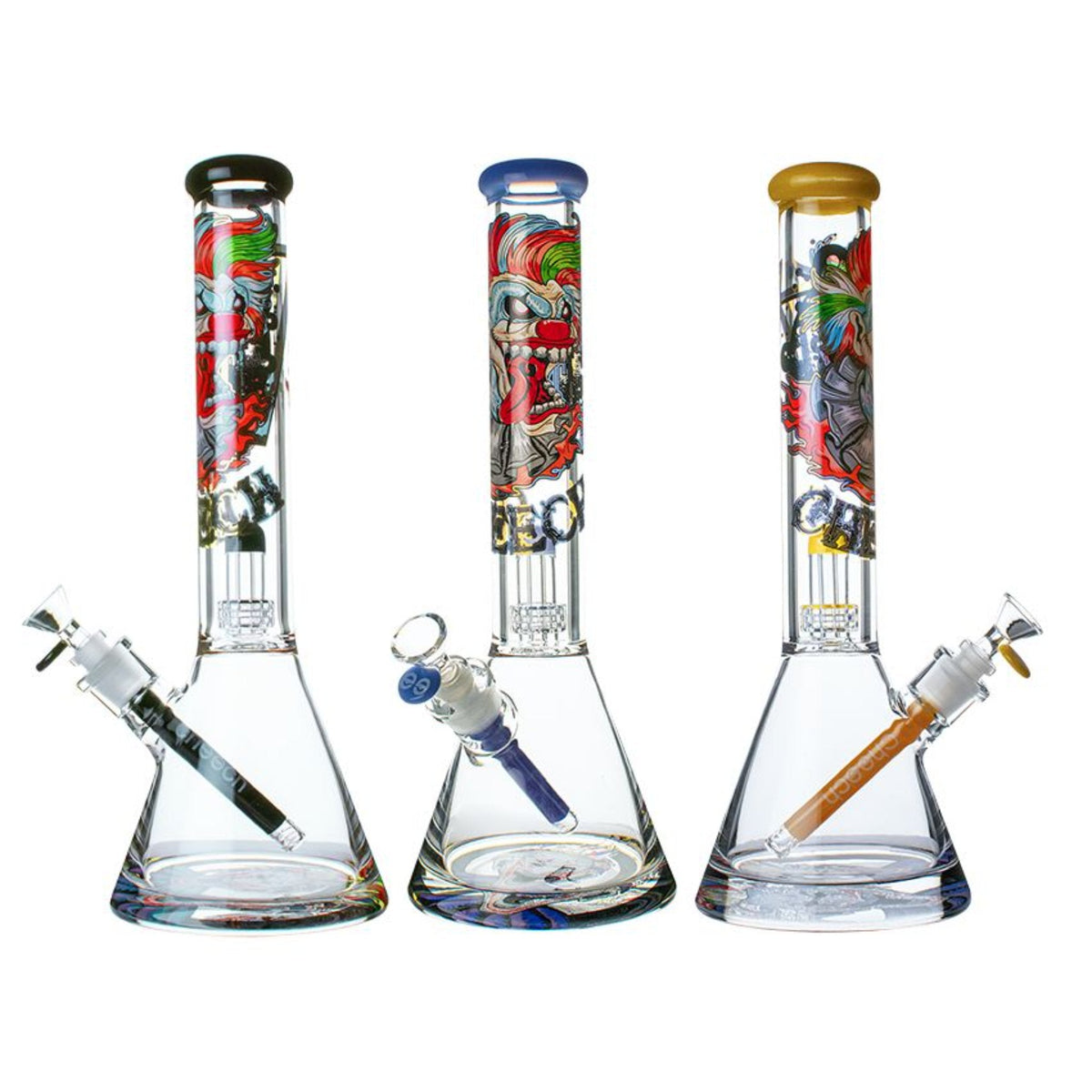 16” CHEECH 12MM JOKER DECAL BEAKER(GA-058) - SmokeTime