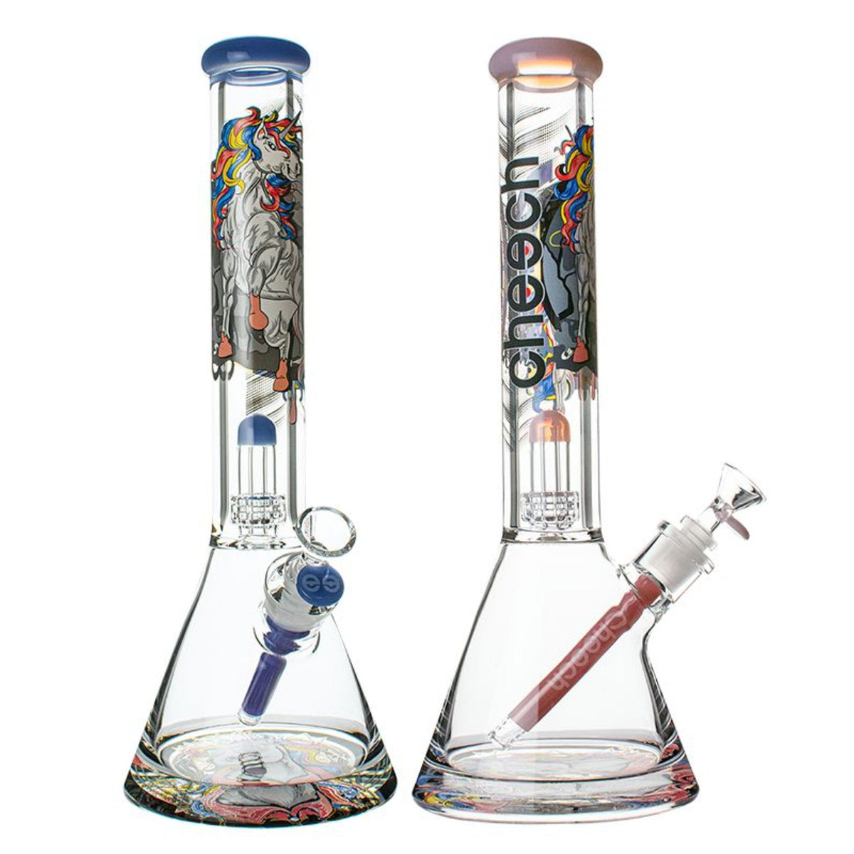 16” CHEECH 12MM UNICORN DECAL BEAKER (CA-060) - SmokeTime