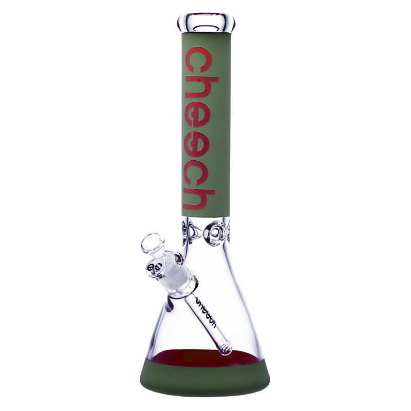 16" 7mm Cheech Matte Logo Beaker Bong