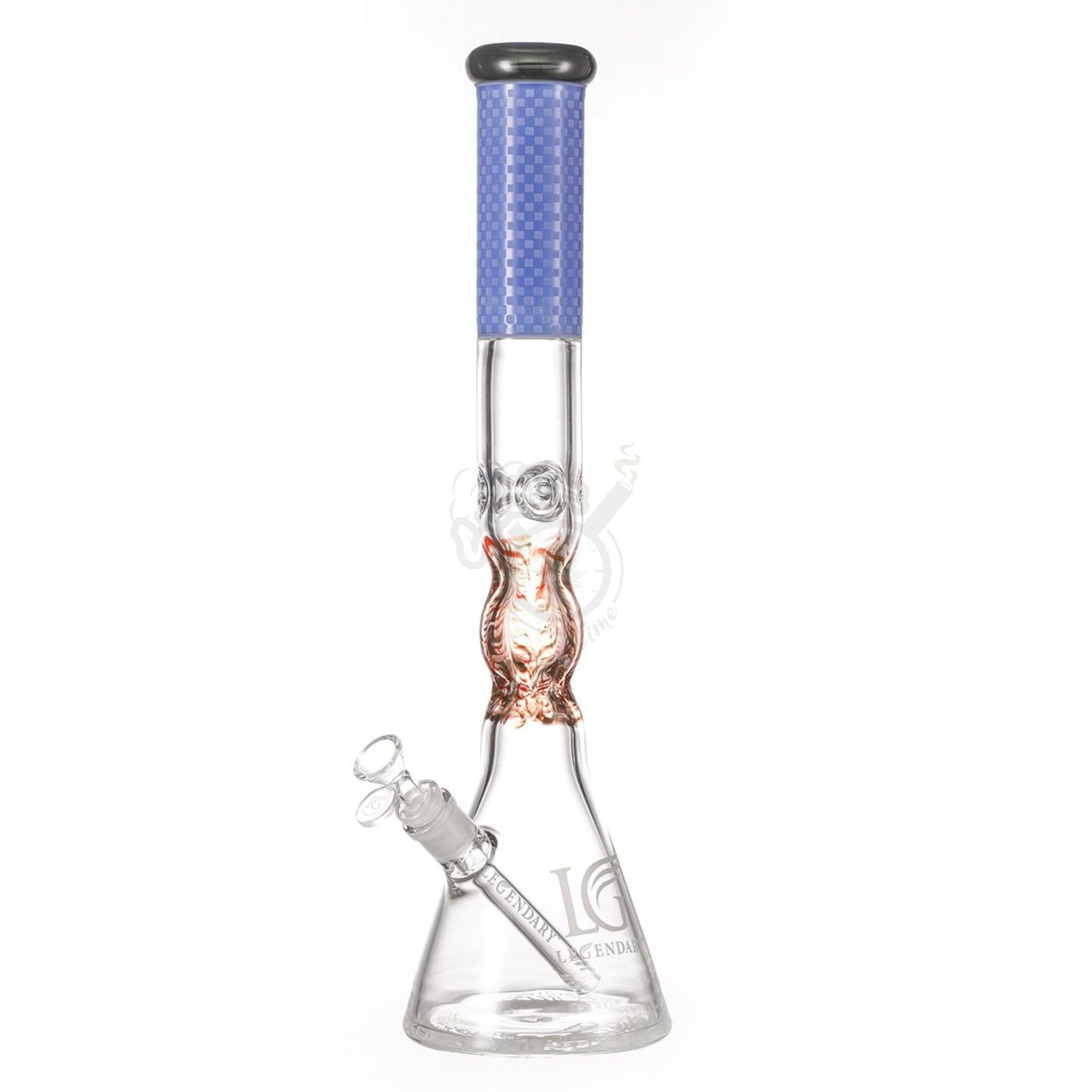 18" 7 mm Sandblast Beaker (LG-274) - SmokeTime