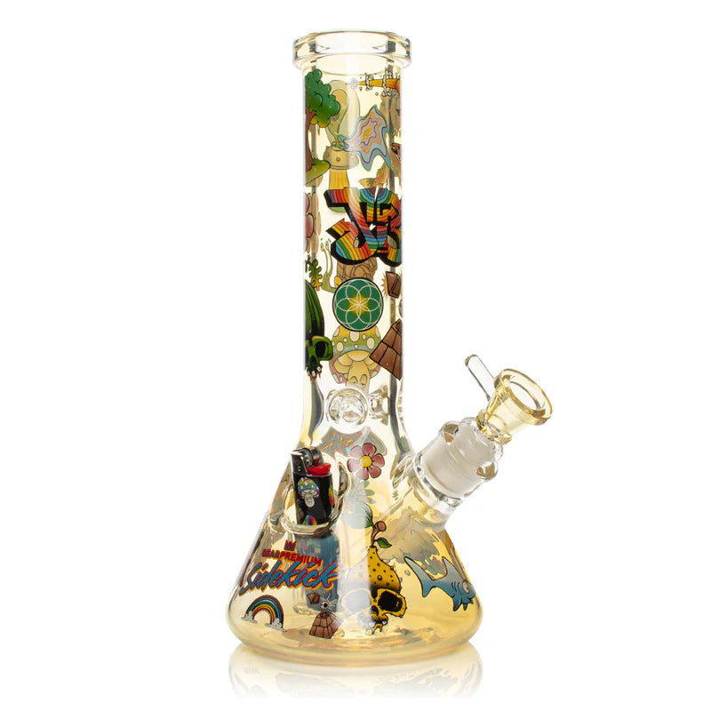 Jerome Baker  12" 7mm Thick Colour Changing Jerome Baker Sidekick Water Pipe
