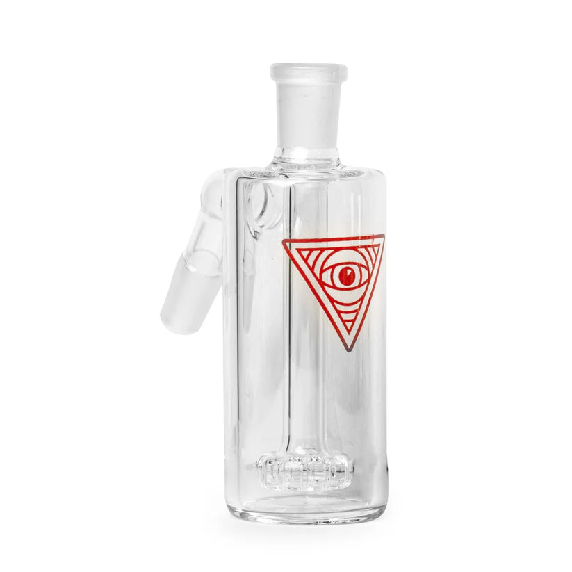 Red Eye Glass®  14mm 45 Degree Clear Ash Catcher W/UFO Perc