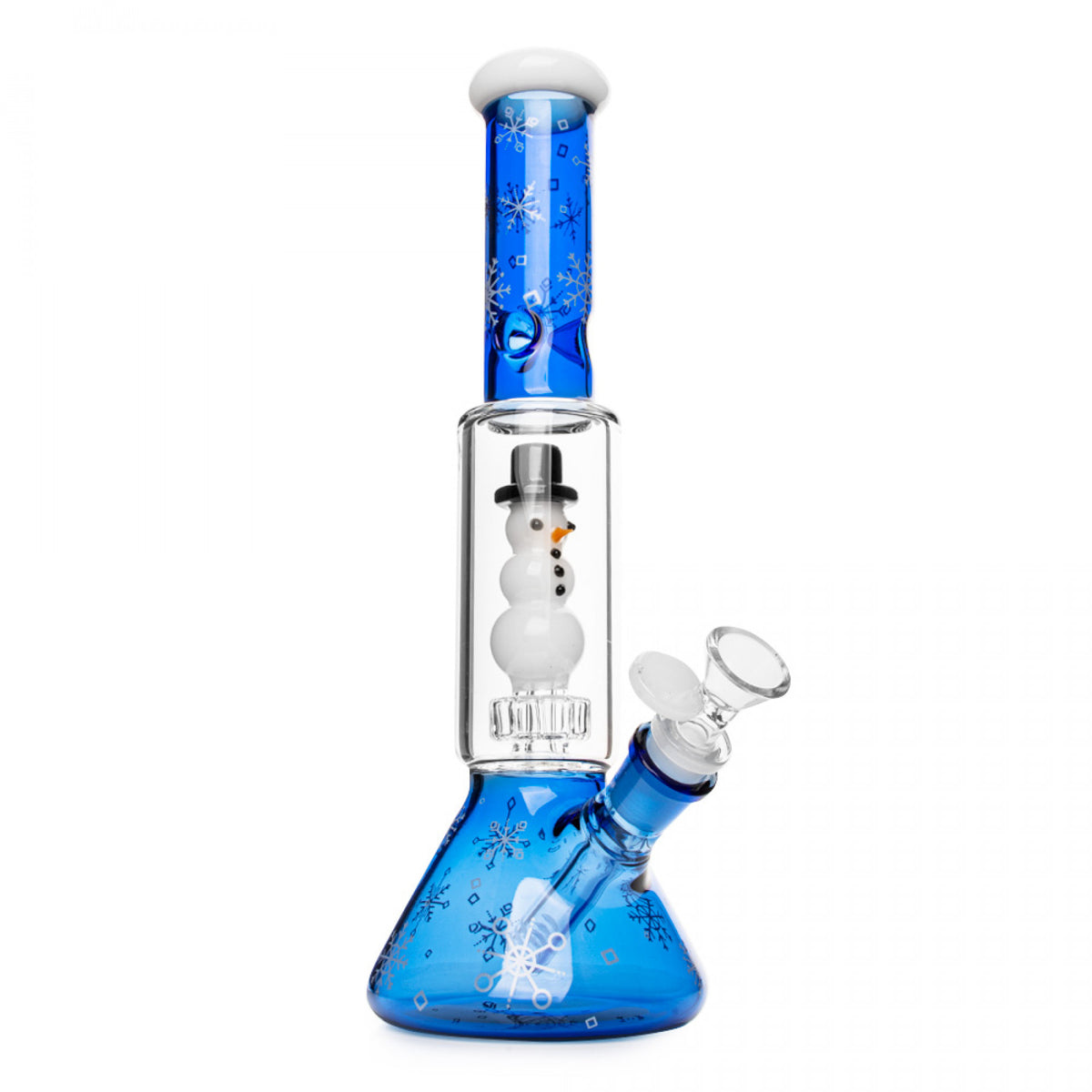 12" Snowman Dual Chamber Beaker Base Water Pipe