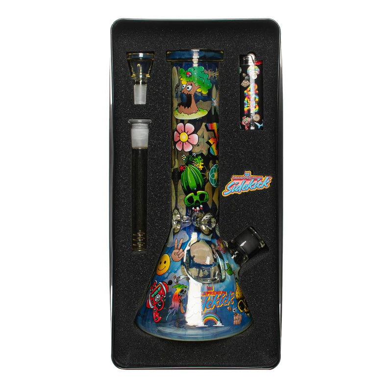 Jerome Baker  12" 7mm Thick Colour Changing Jerome Baker Sidekick Water Pipe