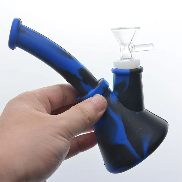 6.4" SILI MINI BEAKER BONG (SRS484)