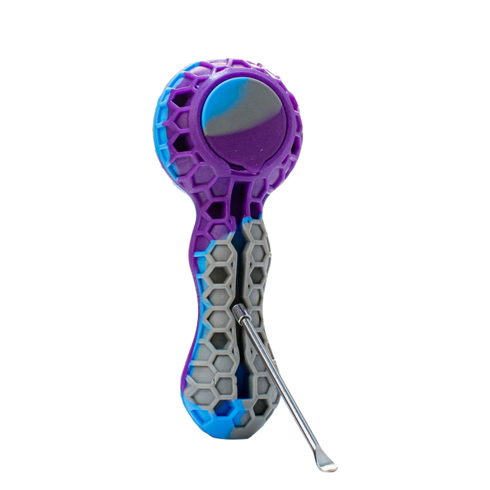 4.5" OG Original Silicone Hand Pipe W/ Dabber - Assorted Colours