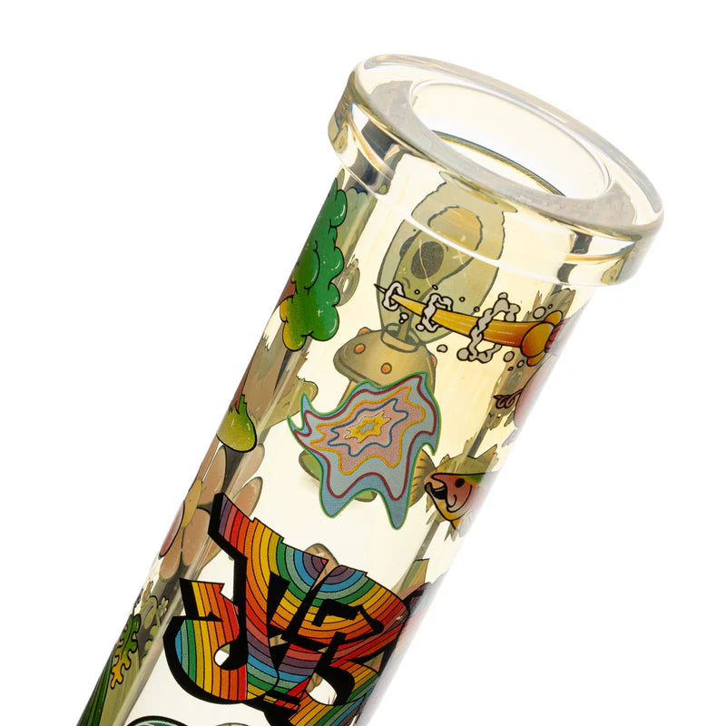 Jerome Baker  12" 7mm Thick Colour Changing Jerome Baker Sidekick Water Pipe