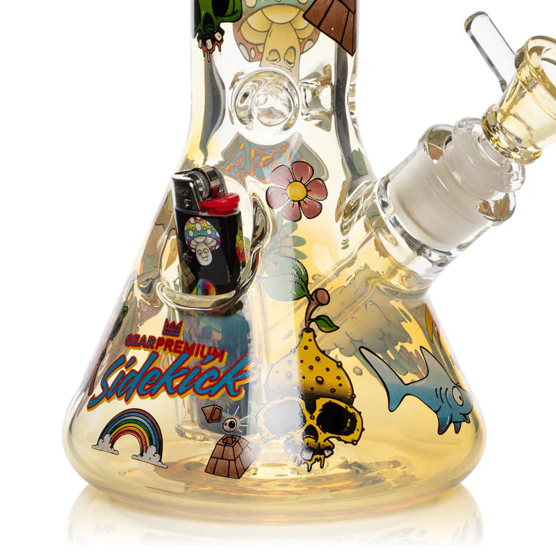 Jerome Baker  12" 7mm Thick Colour Changing Jerome Baker Sidekick Water Pipe