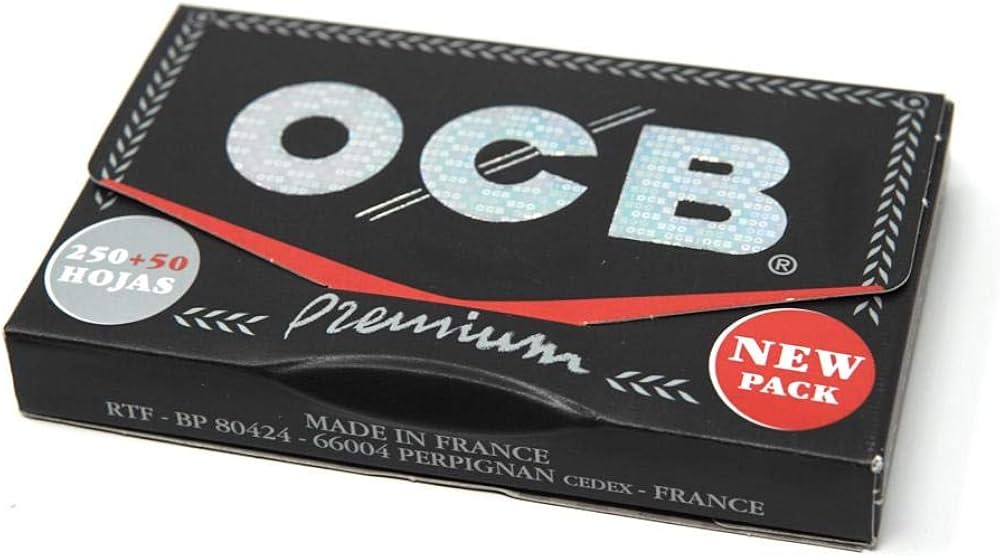 OCB Premium Black Rolling Papers | Size: 1 1/4 | 300's