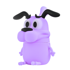 5" Arsenal Cowardly Dog Silicone Water Pipe