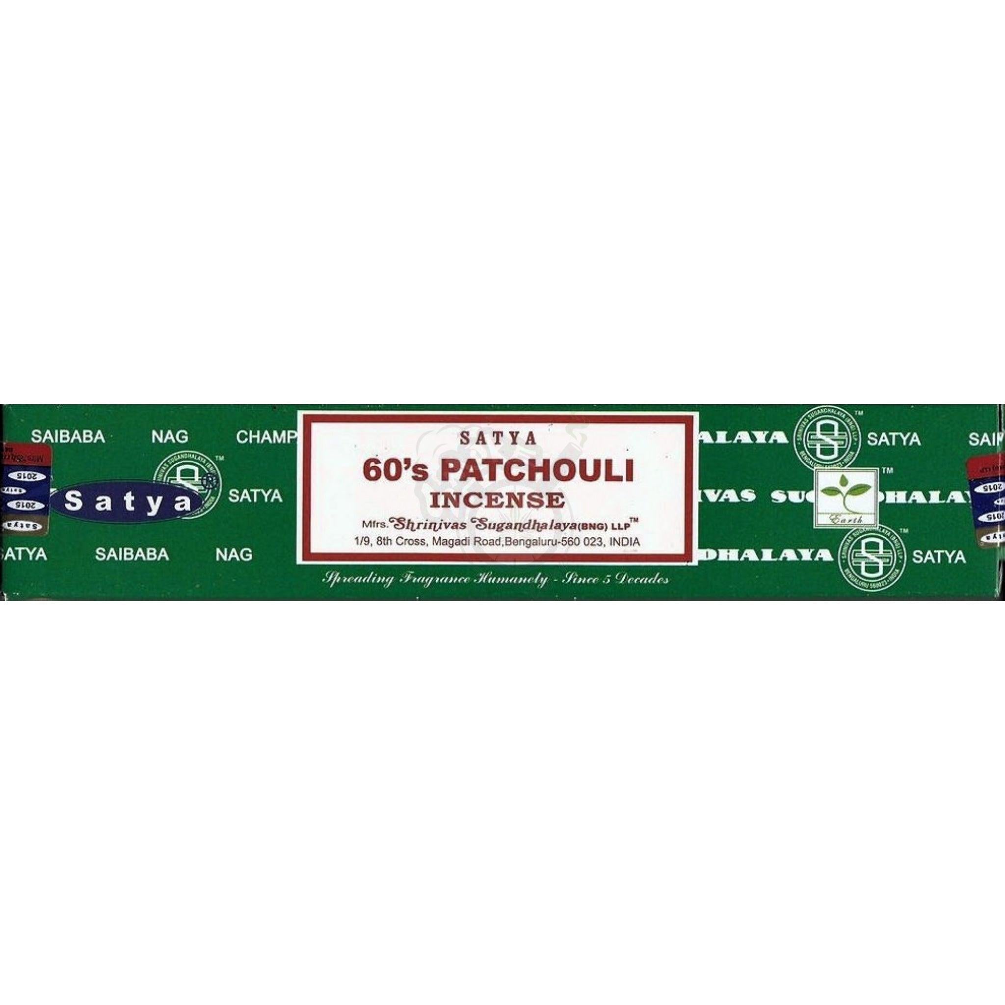 60's Patchouli Satya Incense - SmokeTime