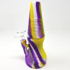 8" Silicone Beaker Water Pipe - Unbreakable Travel Bong