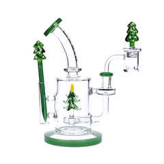 8.25" Pulsar Holidaze Series Glass Dab Rig Set