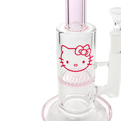 9" Soft Pink Kitty Bong