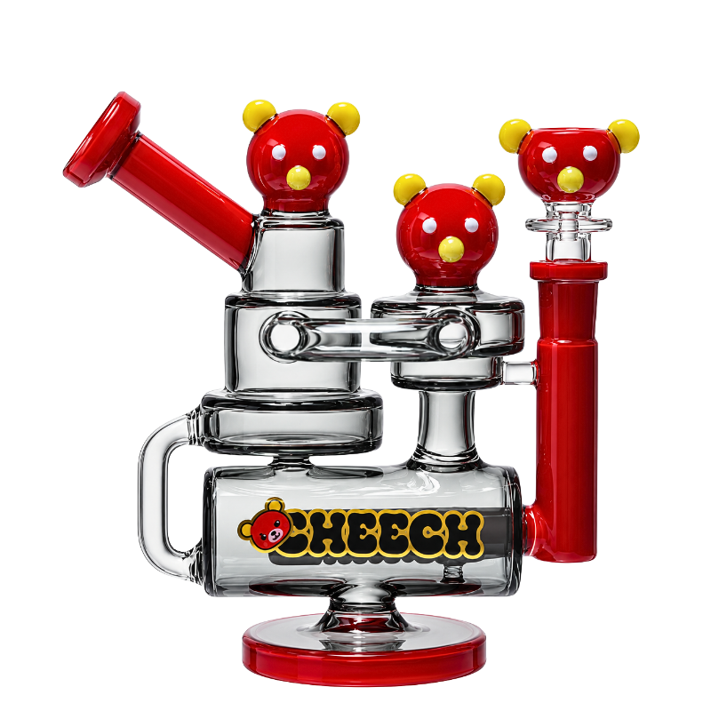 7" Cheech Bear Family Waterpipe