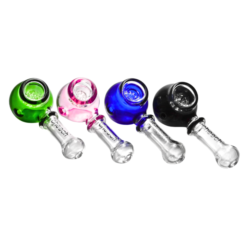 Cheech Round Bottom Pipe With Built In Screen (CKK-007)