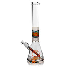 16.5" 7mm Arsenal Psychedelic Blaze Glass Bong
