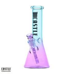 Castle Glassworks 12" Electroplated Beaker Bong 5mm Thick Glass