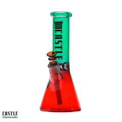 Castle Glassworks 12" Electroplated Beaker Bong 5mm Thick Glass