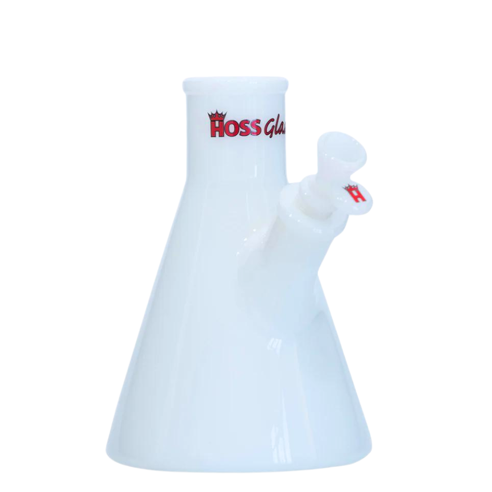 8" Hoss Glass Full Colour Beaker Base with 19mm Joint