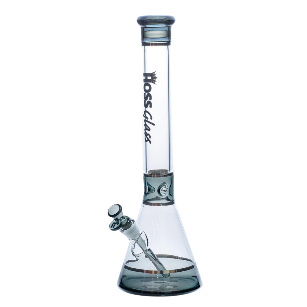 Hoss 18" Tri-Section Platinum Banded Beaker (18") H036