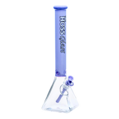 18" Hoss Glass Pyramid Beaker Half Colored