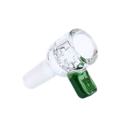 Hoss Glass 14mm Screen Bowl w/ Coloured Rectangular Tab