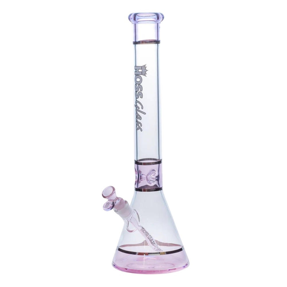 Hoss Tri-Section Platinum Banded Beaker (18") H036