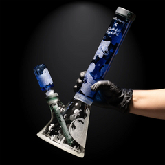 Catlantis 16″ Beaker Bong  Milkyway X Koala Puffs