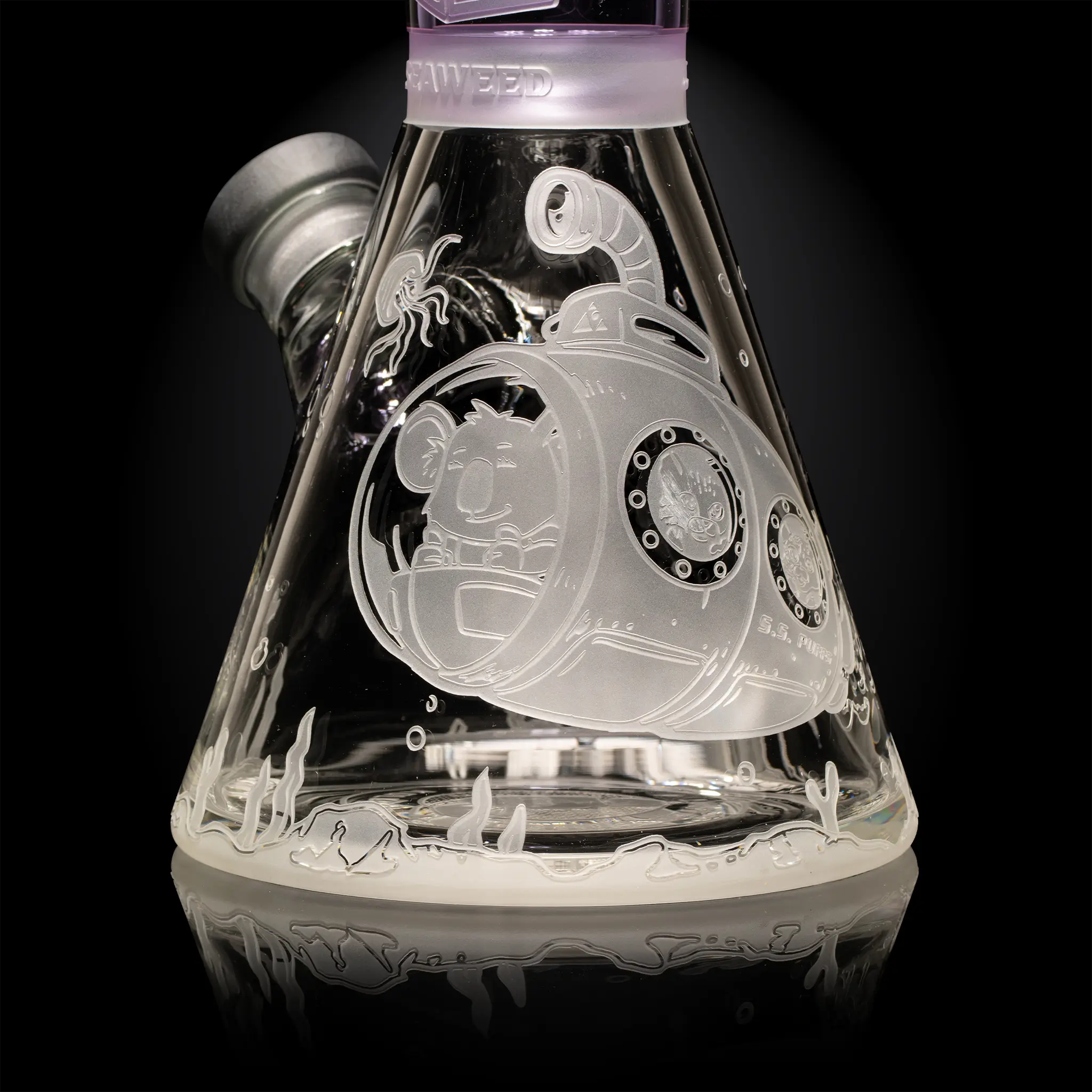 Catlantis 16″ Beaker Bong  Milkyway X Koala Puffs