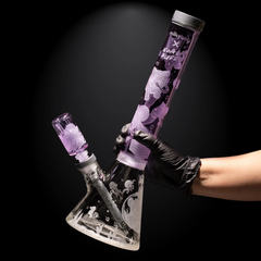Catlantis 16″ Beaker Bong  Milkyway X Koala Puffs