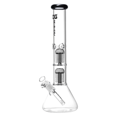 16" 5mm OG Original Colored Rim Perc Beaker