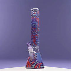 16"Octopus Beaker Bong 9mm Thick Glass castle glass