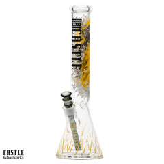 Castle Glassworks 16-Inch Princess Warrior Beaker Bong 5mm Thick Glass