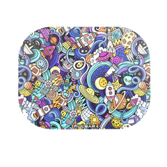 Pulsar Mini Space Junk Metal Rolling Tray w/ Lid - Small