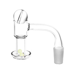 Quartz Banger w/ Ball Carb Cap & Glow Terp Beads Set - 14mm M