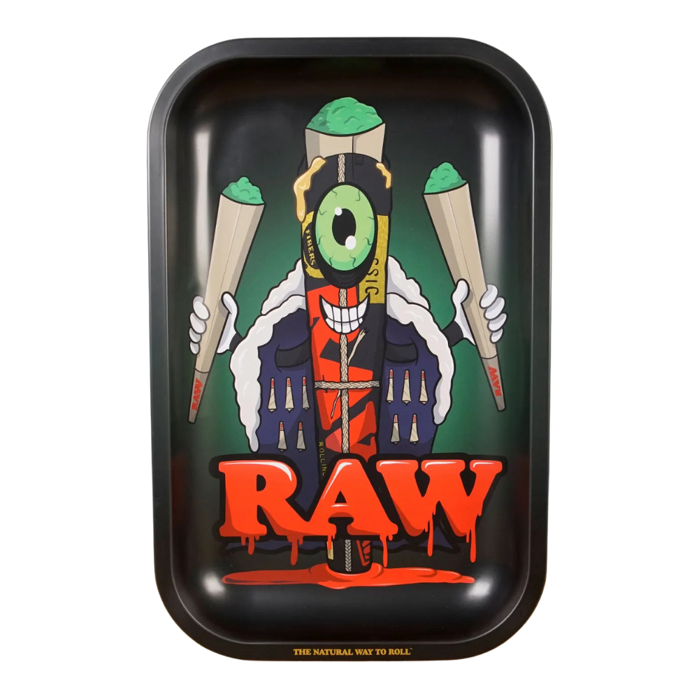Raw Cone Monster Metal Rolling Tray - Medium