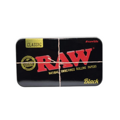 RAW Metal Tin Case Black