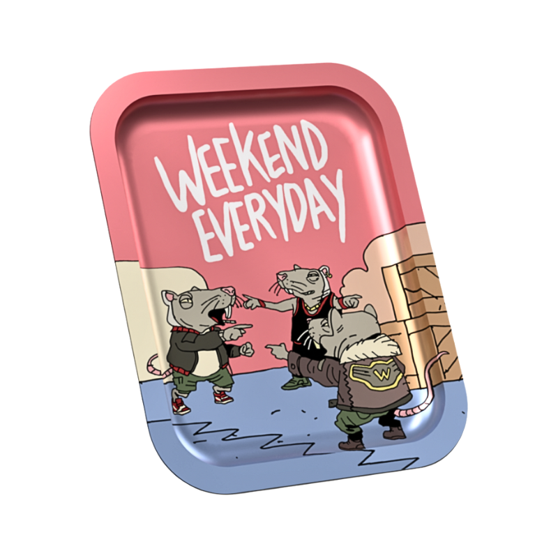 Weekend Metal Rolling Tray