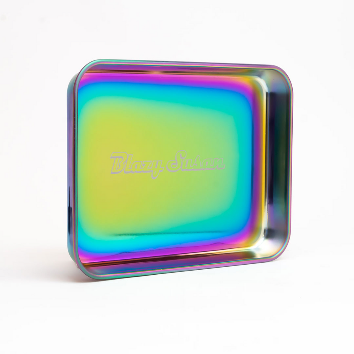 Blazy Susan Metal Rolling Tray- MEDIUM