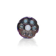 Red Eye Glass 19" 7mm Thick Revolution Dual Chamber Water Pipe