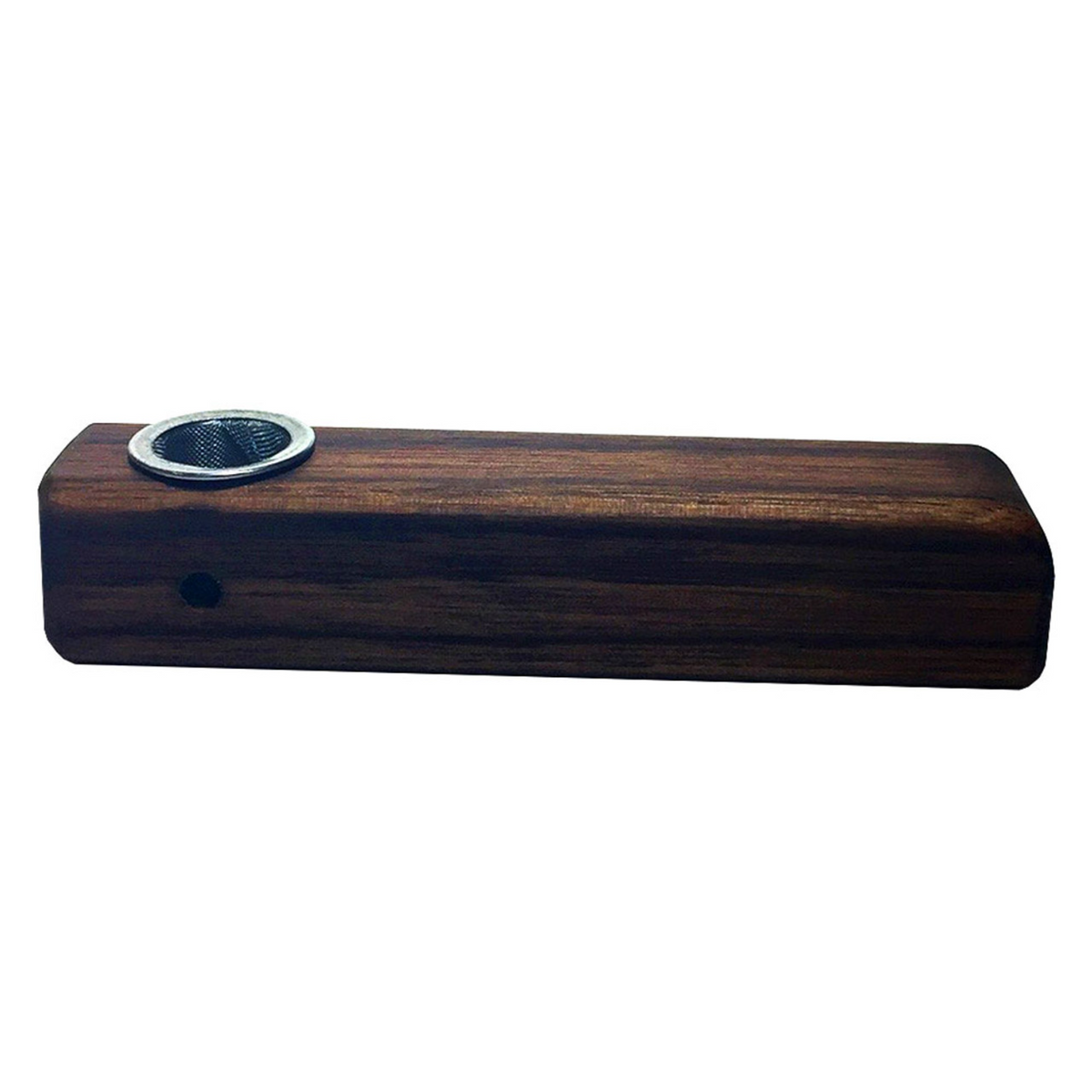 Futo Old School Hash Pipe with Basket Screen - Walnut