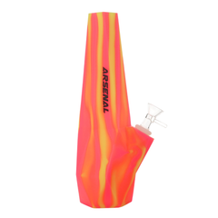 10" Arsenal Neon Glow Silicone Water Pipe