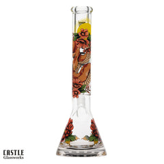 Castle Glassworks 16" Serpent Beaker Bong 9mm Thick Glass
