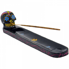 Day Of The Dead Skull Incense Holder (NJ31)