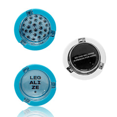 Ugly House 3.3" x 1.4" Glass Ashtray w/ Silicone Cover