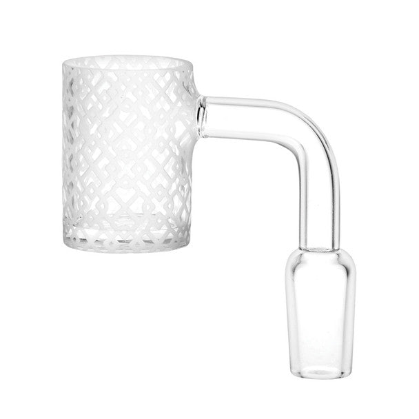 Pulsar Interlocking Diamonds Etched Quartz Banger - 14mm M