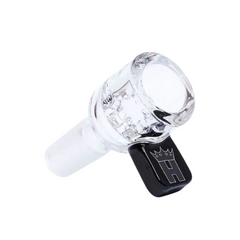 Hoss Glass 14mm Screen Bowl w/ Coloured Rectangular Tab
