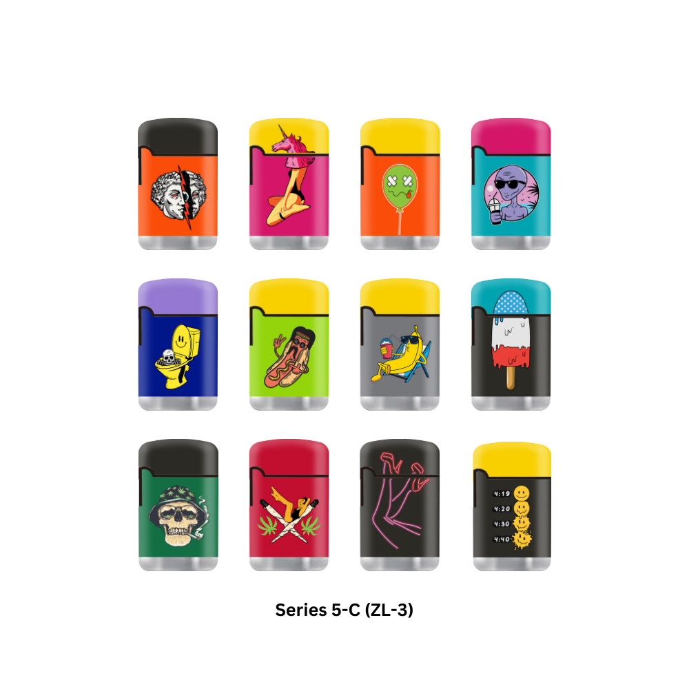 Zengaz Mega Jet Rubberized Lighters (Assorted)